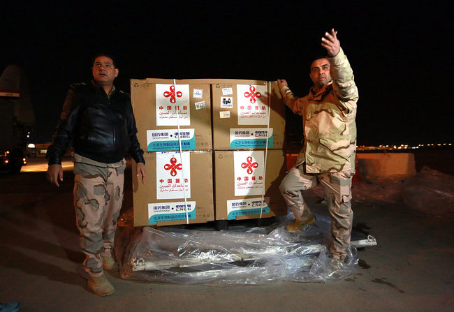 Vaksinat kineze e ndihmës mbërritën në Irak,2 mars 2021(Foto:VCG)