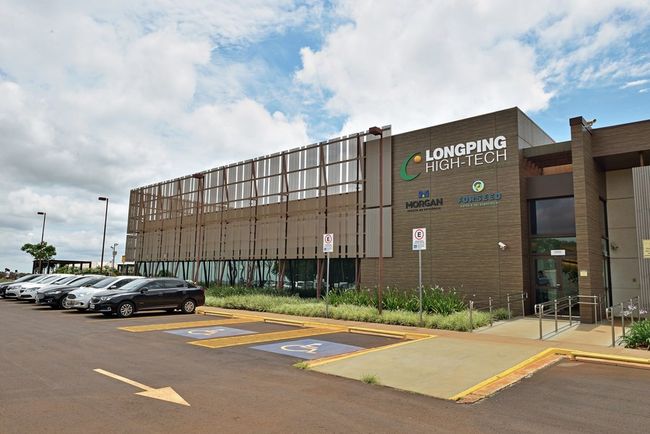 Fotografia e bërë më 18 janar 2021 për Longping High-Tech Brazil, një kompani e investuar nga kinezët në pronësi të Longping Agriculture Science Co., Ltd., në Cravinhos, Brazil. (Xinhua)