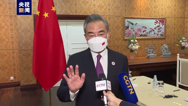 Ministri i Jashtëm kinez Wang Yi në një intervistë për CMG-në mbi çështjen e Tajvanit(Foto:VCG)