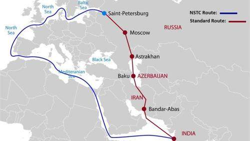 Mezinárodní dopravní koridor Sever Jih [image: Wikicommons]