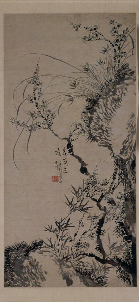 Τρεις φίλοι την άνοιξη, του Γουάνγκ Σισέν, Δυναστεία Τσινγκ (1644-1911). [Φωτογραφία/dpm.org.cn]